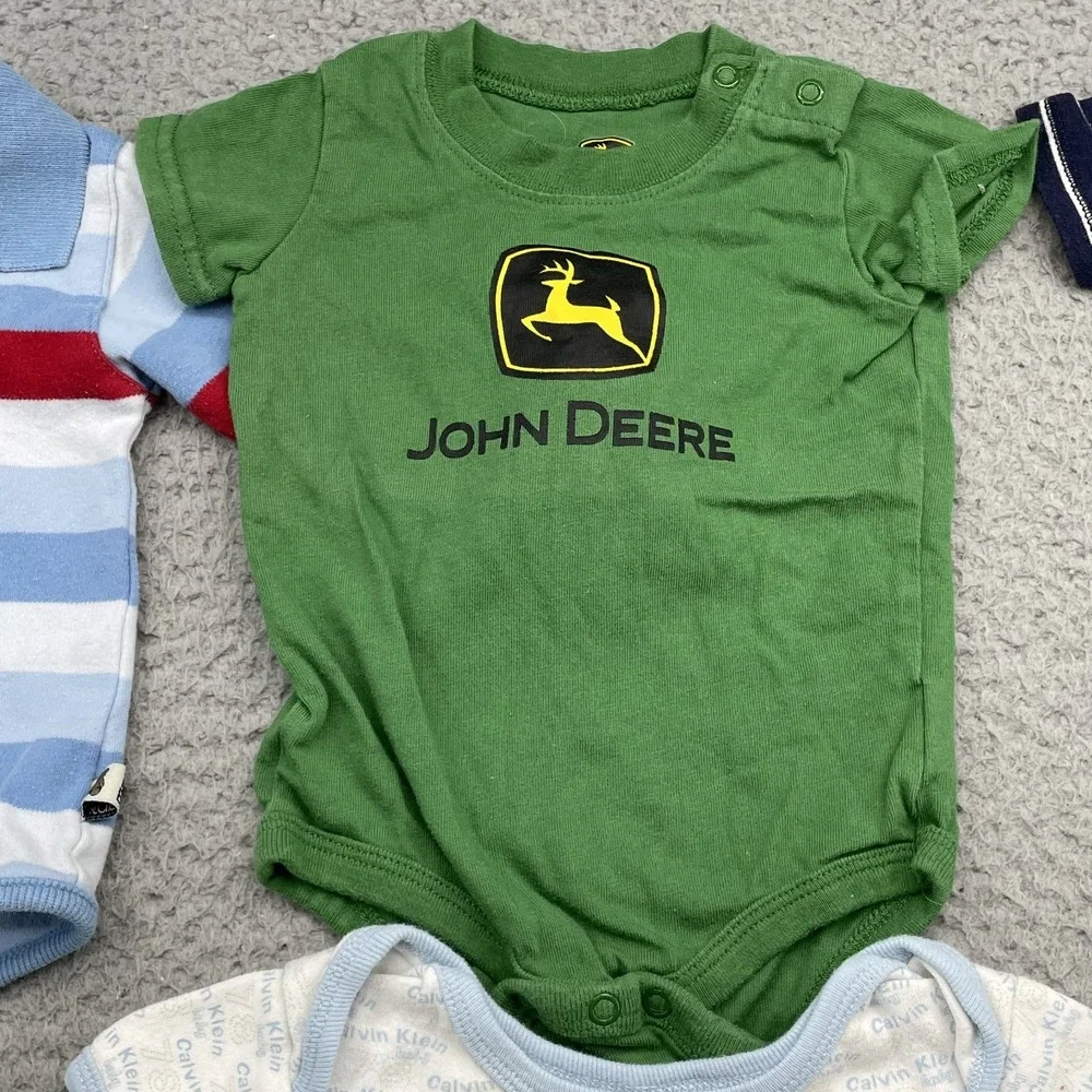 Carters Mix Brands One Piece  LOT (14) Baby Boys 3-6 M Mix‎ Brand Bodysuit Sleep